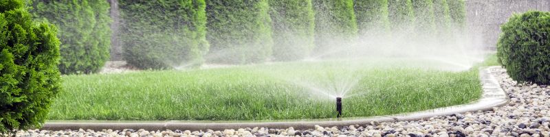 Grass Sprinkler Installation